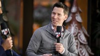 Boston Red Sox chief baseball officer Craig Breslow speaks with the media at the Hilton Anatole during the 2024 MLB Winter Meetings. Mandatory Credit: Jerome Miron-Imagn Images