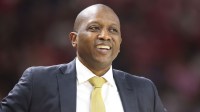Missouri Tigers head coach Dennis Gates during the second half against the Arkansas Razorbacks at Bud Walton Arena. Arkansas won 94-86.