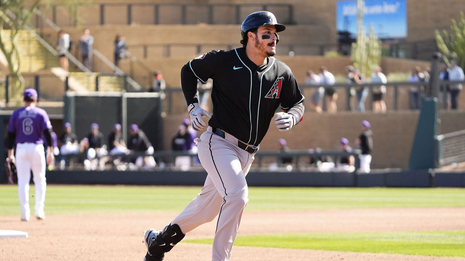 Diamondbacks 3B Nolan Arenado’s ‘excited’ reaction after hitting HR against Rockies