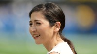 Mina Kimes attends the game between the Los Angeles Rams and the Los Angeles Chargers at SoFi Stadium.