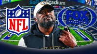 Mike Tomlin, NFL, and Fox Sports logo