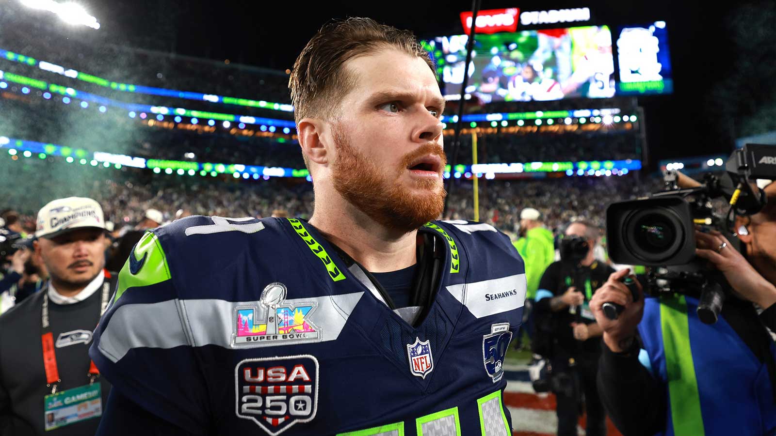 Fans get emotional for Seahawks’ Sam Darnold after Super Bowl win