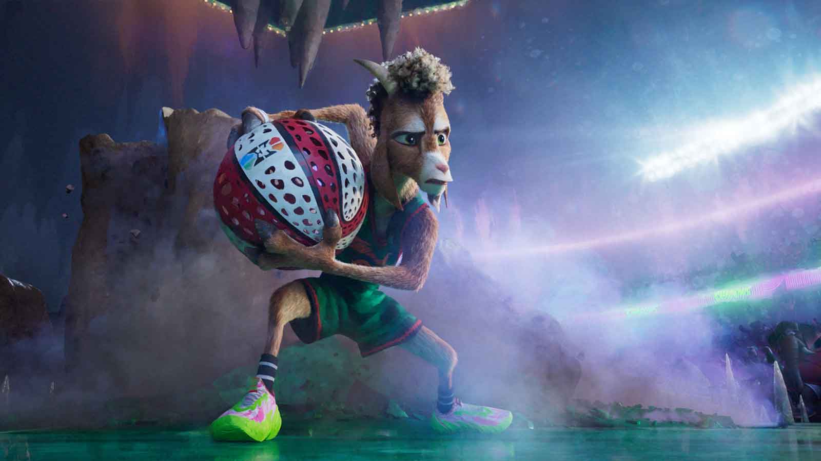 Will Harris (Caleb McLaughlin) in the Stephen Curry-produced movie GOAT.