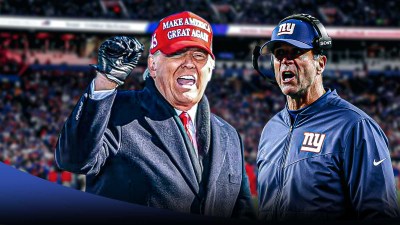 John Harbaugh Donald Trump New York Giants