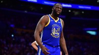 Golden State Warriors forward Draymond Green (23) reacts during the first half at Crypto.com Arena.