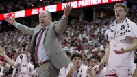 Wisconsin head coach Greg Gard is shown during the second half of their game Sunday, January 25, 2026 at the Kohl Center in Madison, Wisconsin. USC beat Wisconsin 73-71.