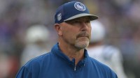 Indianapolis Colts coach Gus Bradley during the game against the Baltimore Ravens at M&T Bank Stadium
