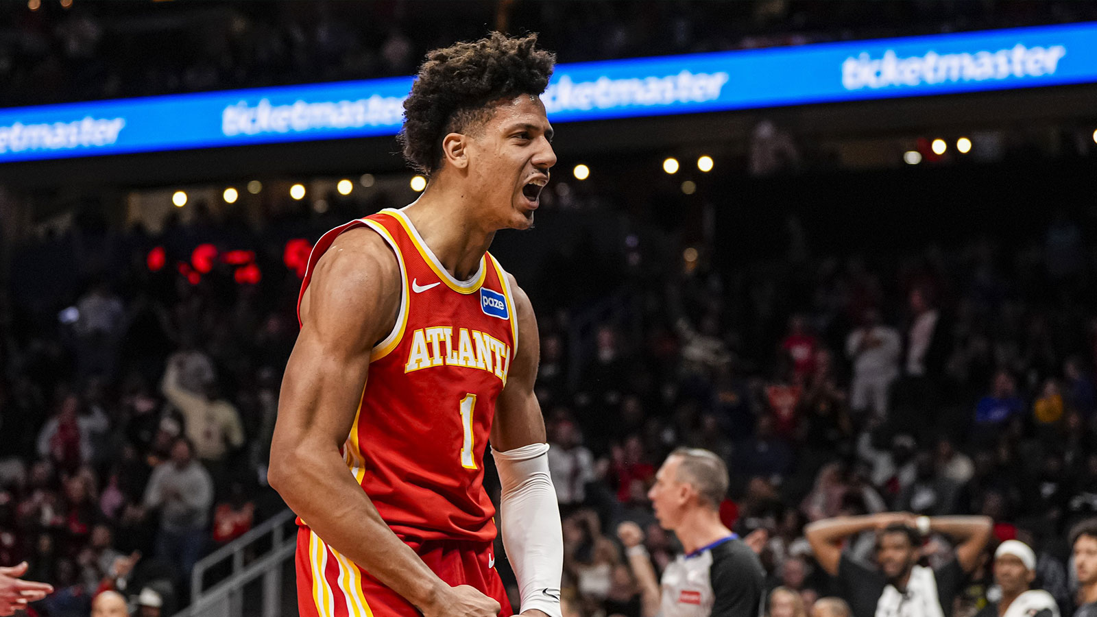 Hawks forward Jalen Johnson suffers hip injury vs. Wizards