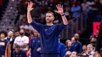 New Orleans Pelicans Interim Head Coach James Borrego reacts to a play against the New Orleans Pelicans during the second half at Smoothie King Center.