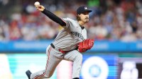 Minnesota Twins pitcher Joe Ryan (41) throws a pitch during the second inning against the Philadelphia Phillies at Citizens Bank Park.
