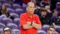 Houston Cougars head coach Kelvin Sampson looks on during the second half against the TCU Horned Frogs at Ed and Rae Schollmaier Arena.