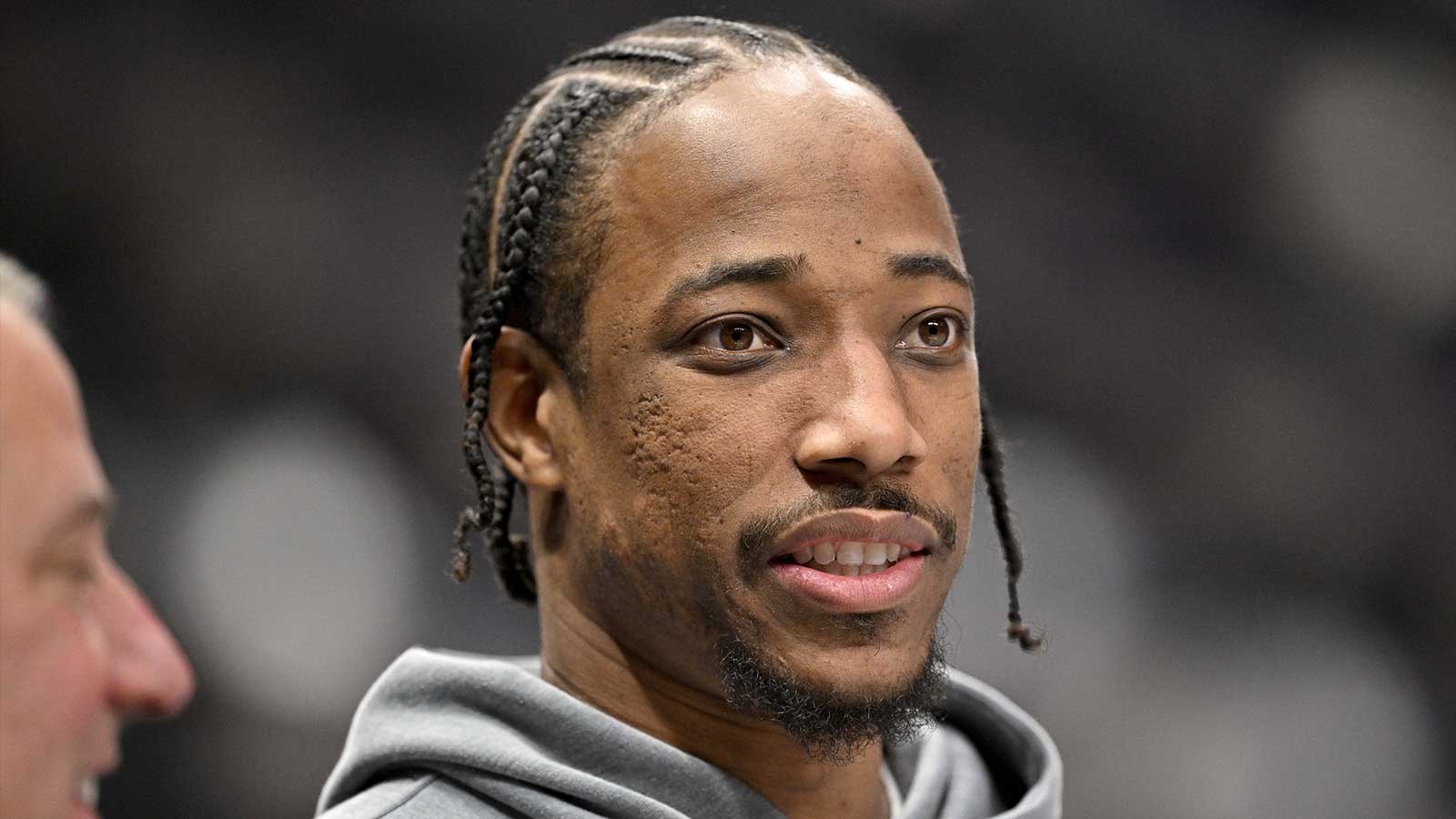 Sacramento Kings guard DeMar DeRozan (10) warms up before the game between the Dallas Mavericks and the Sacramento Kings the American Airlines Center.
