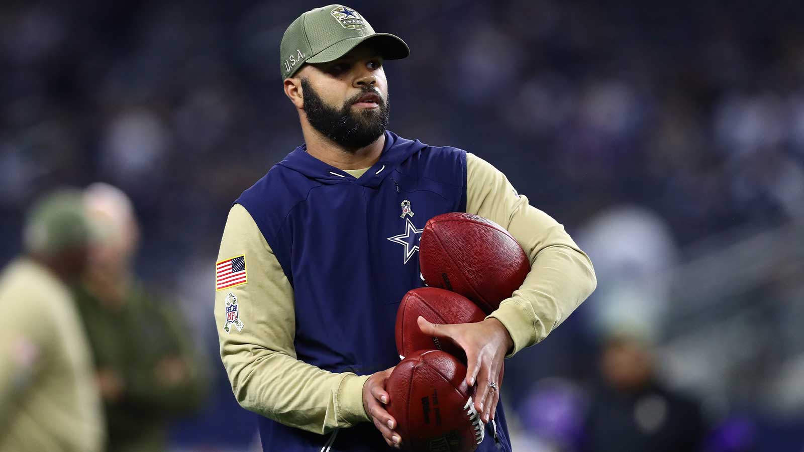 Dallas Cowboys defensive backs coach Kris Richard prior to the game against the Minnesota Vikings at AT&T Stadium. 