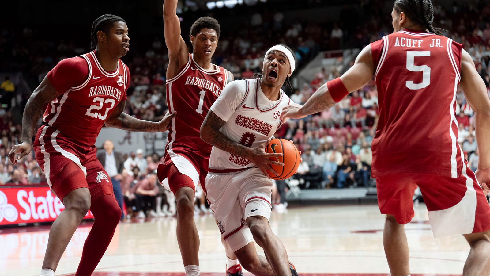 Alabama basketball survives 2OT thriller with Arkansas despite Darius Acuff Jr.’s 49