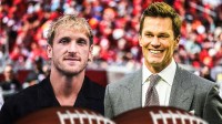 WWE Superstar Logan Paul and NFL legend Tom Brady.