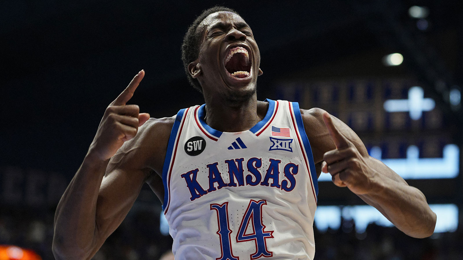 Melvin Council Jr. helped Kansas take down Utah after getting 6 stitches mid-game