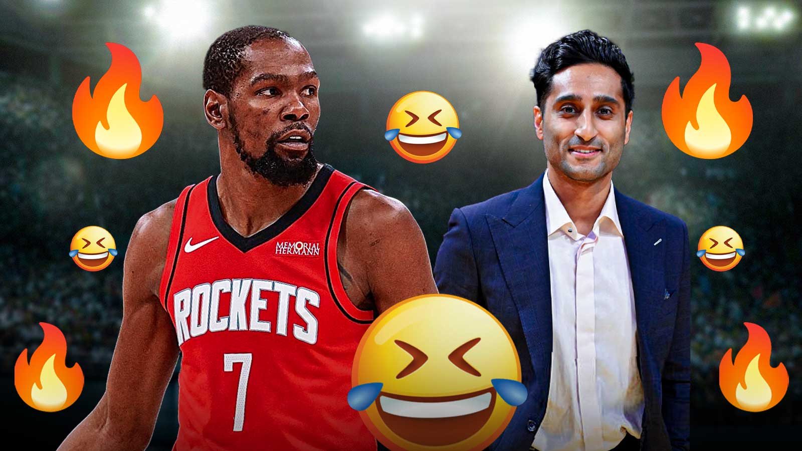 Kevin Durant hilariously blasts Shams Charania for using phone during NBA’s Celebrity All-Star Game