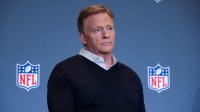 NFL Commissioner Roger Goodell speaks to the media at San Jose Convention Center.