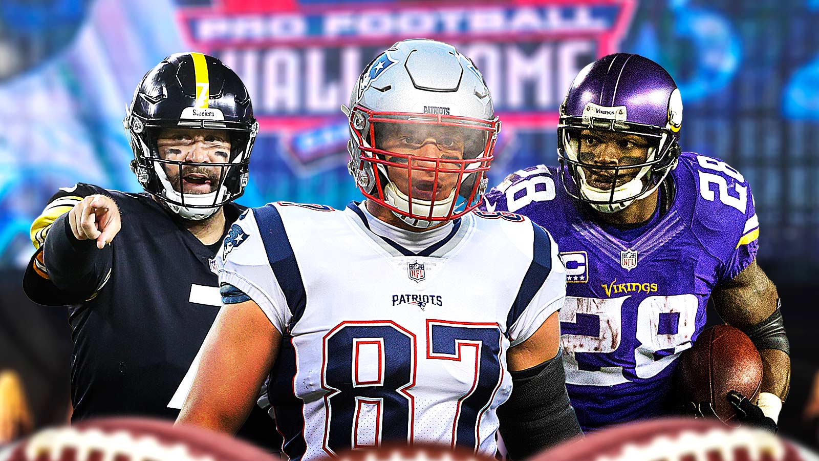 NFL legends Rob Gronkowski, Adrian Peterson, Ben Roethlisberger now eligible for Hall of Fame