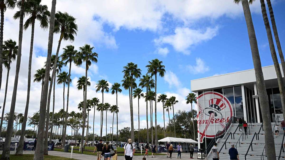 New York Yankees fans during spring training at George M. Steinbrenner Field.