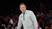 Minnesota Golden Gophers head coach Niko Medved reacts in the first half of the NCAA basketball game at Value City Arena on Tuesday, Jan. 20, 2026 in Columbus, Ohio.