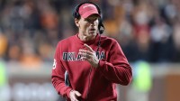 Oklahoma Sooners head coach Brent Venables during the second quarter against the Tennessee Volunteers at Neyland Stadium.