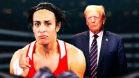 Boxer Imane Khelif with Donald Trump