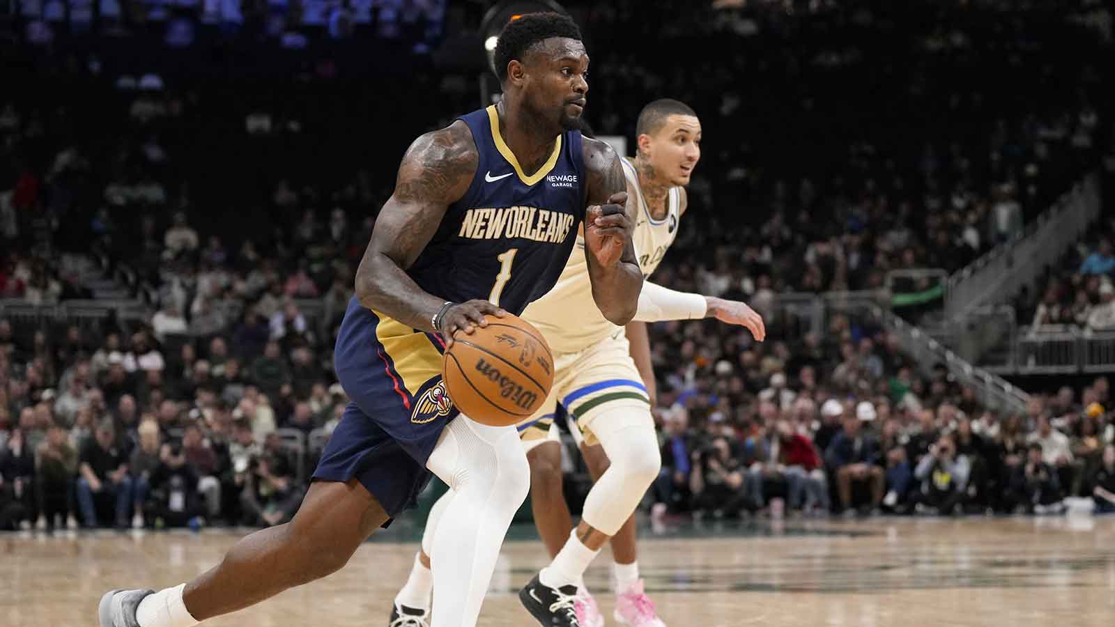 Pelicans’ Zion Williamson destroys Bucks’ defense in absolutely wild rack attack