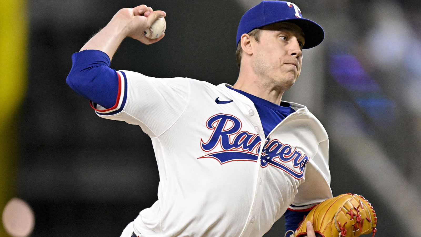 Texas Rangers relief pitcher Phil Maton (88) pitches against the Minnesota Twins during the ninth inning at Globe Life Field.