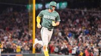 Boston Red Sox right fielder Roman Anthony (19) rounds the bases after hitting a home run against the Pittsburgh Pirates during the fifth inning at Fenway Park.