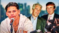 Ryan Garcia with Donald Trump and Jeffrey Epstein