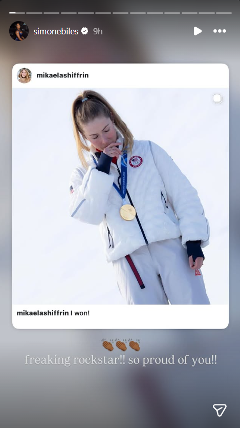 Simone Biles IG Story