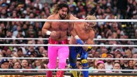 Seth Rollins and Logan Paul at WWE WrestleMania 39.