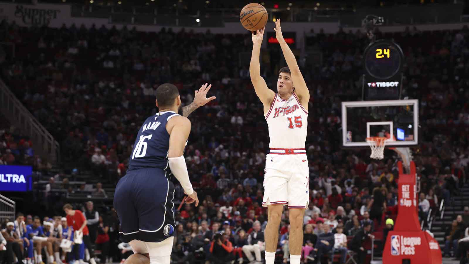 Rockets guard Reed Sheppard’s wild Stephen Curry nickname shot down by Klay Thompson