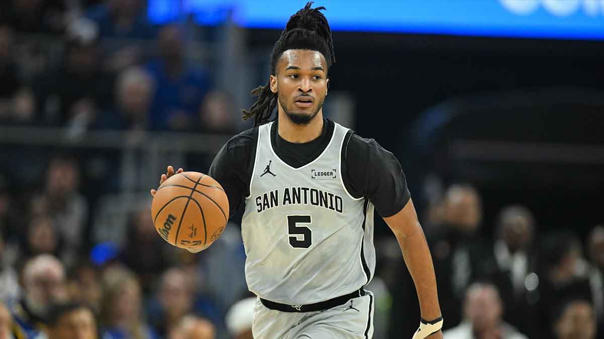Spurs’ Stephon Castle gets 100% real on defending Shai Gilgeous-Alexander, Luka Doncic
