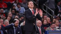 St. John's Red Storm head coach Rick Pitino at Madison Square Garden.
