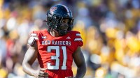 Texas Tech Red Raiders linebacker David Bailey (31) against the Arizona State Sun Devils at Mountain America Stadium.