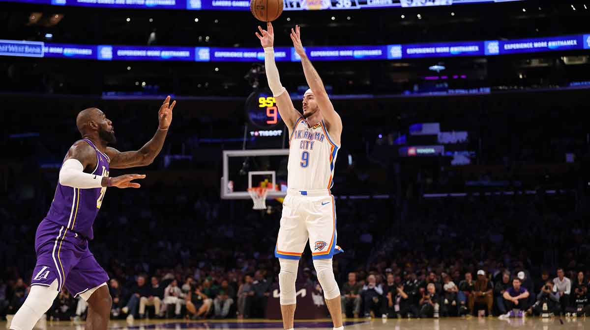 Thunder’s Alex Caruso jokes about fighting LeBron James after yapping incident