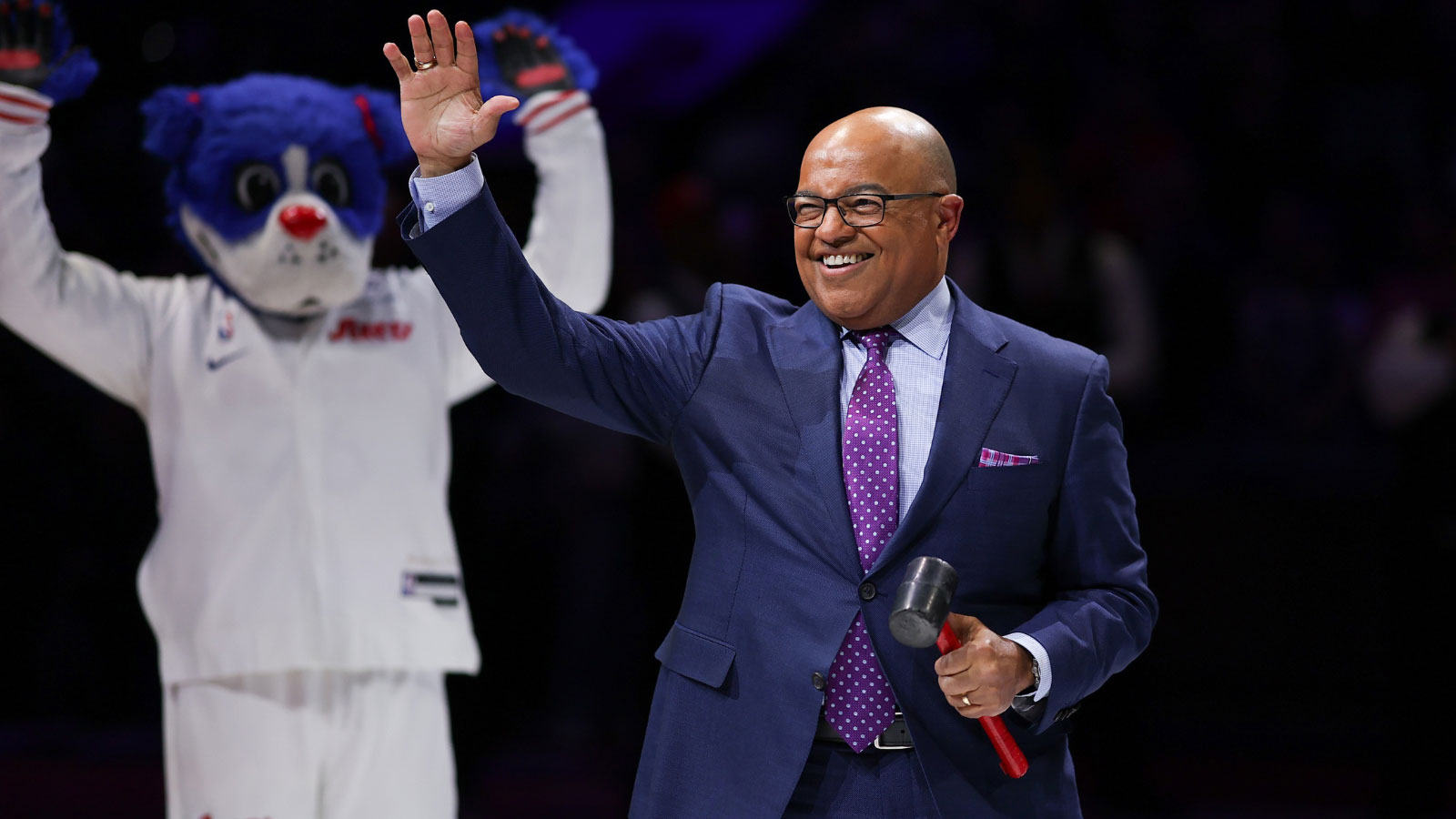 Mike Tirico is an absolute beast by hosting Olympics on field right after Super Bowl