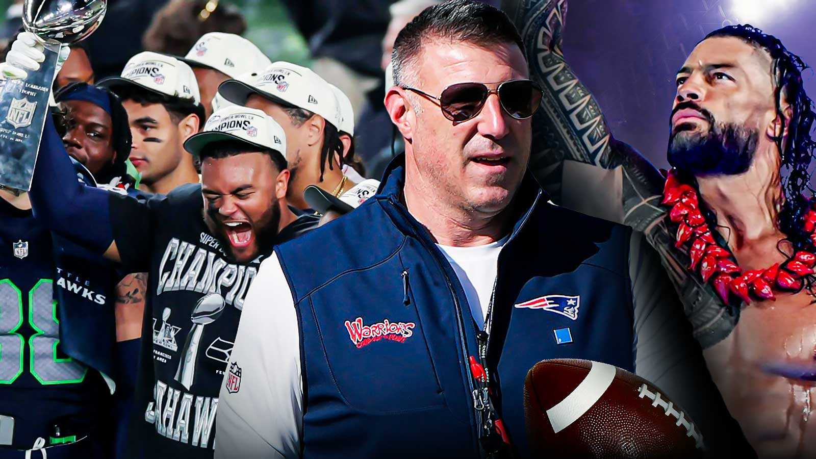 WWE acknowledges Patriots’ Mike Vrabel’s Roman Reigns tribute before Super Bowl