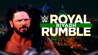 AJ Styles and 2026 WWE Royal Rumble logo with Riyadh, Saudi Arabia, background.