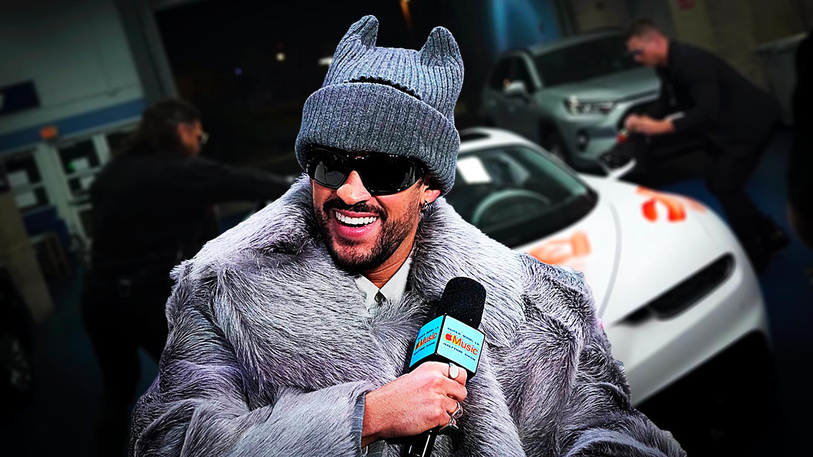 Why Bad Bunny let WWE stars spray paint his $500,000 car