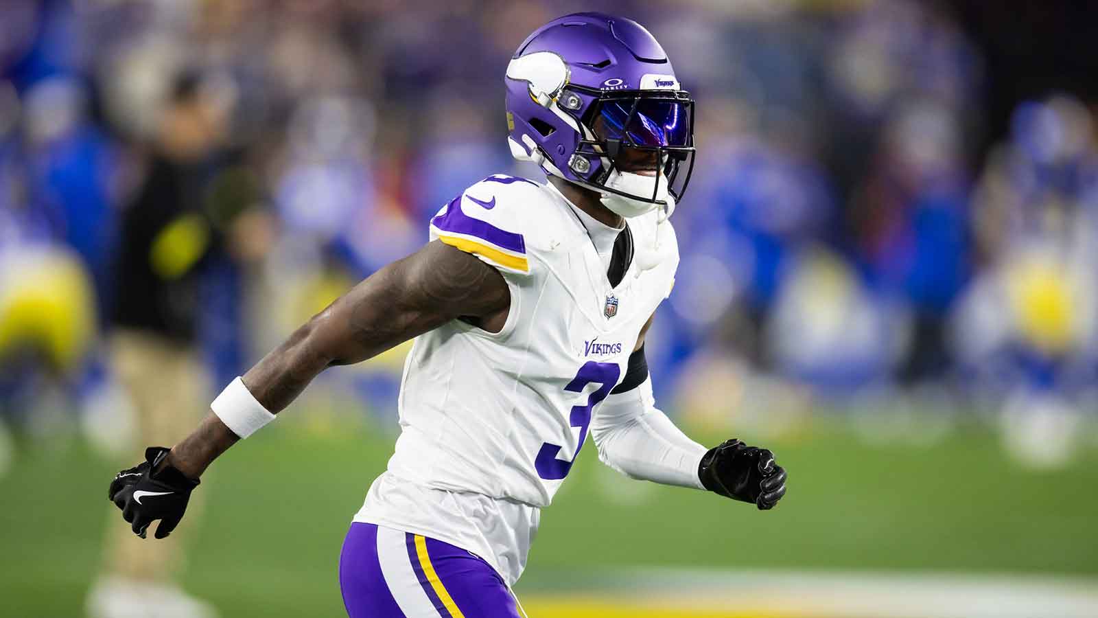 Minnesota Vikings safety Kamren Curl (3) against the Los Angeles Rams during an NFC wild card game at State Farm Stadium. 