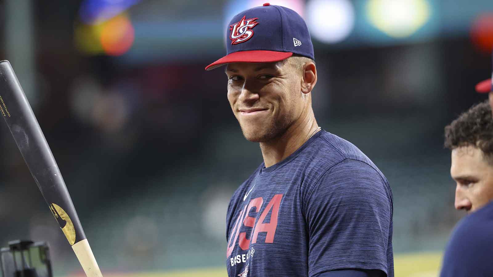 Watch Aaron Judge go yard in first Team USA at-bat vs. Brazil