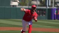 Angels manager Kurt Suzuki calls Grayson Rodriguez’s issue “dead arm” before Opening Day, raising concerns about his availability.