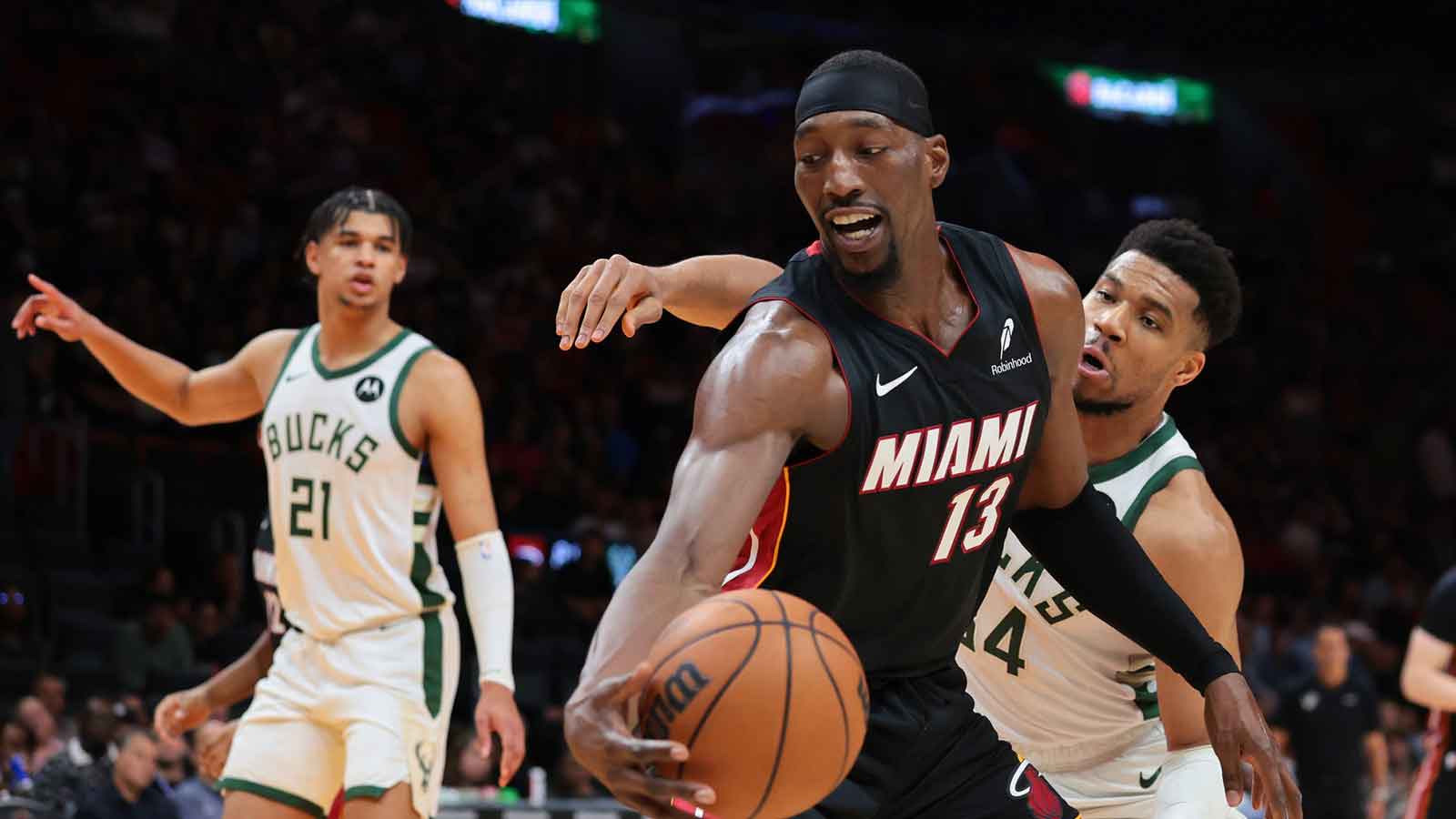 Heat star Bam Adebayo, A’ja Wilson spotted on playoff date but not in the NBA