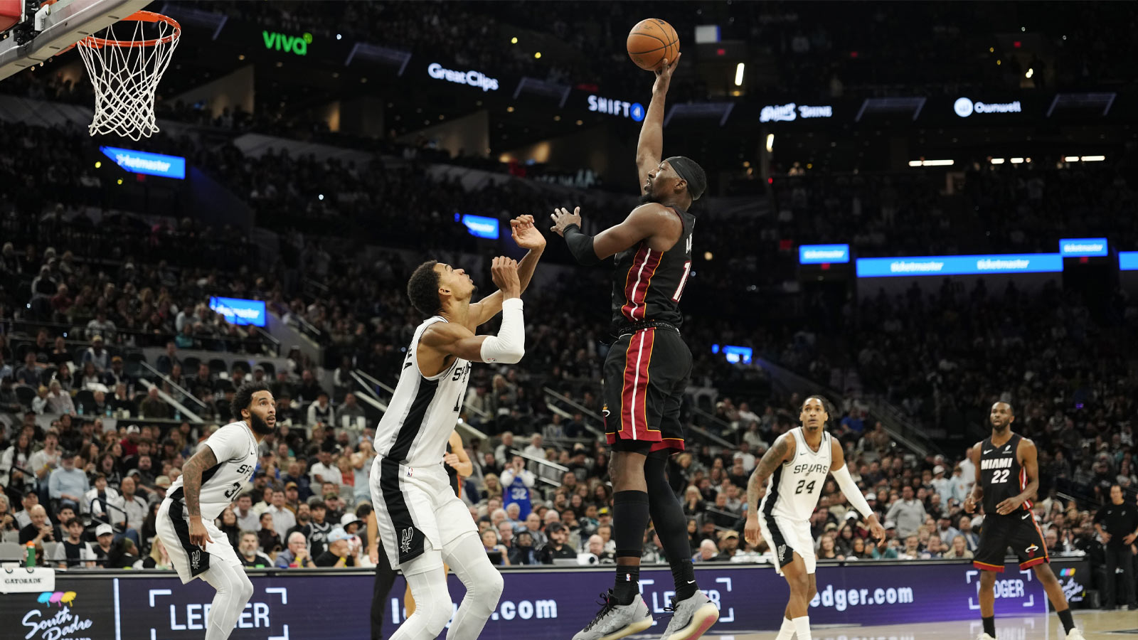 Heat’s Bam Adebayo gets 30-point Wemby challenge from Austin Rivers to rival 83-point game
