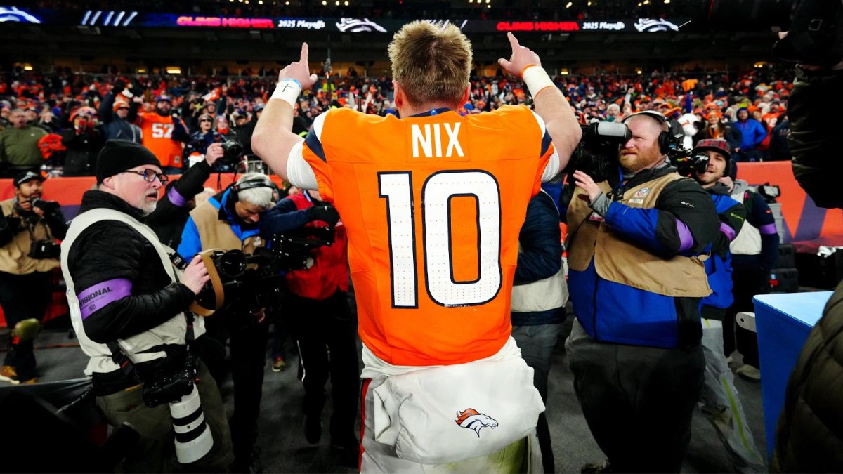Denver Broncos quarterback Bo Nix.
