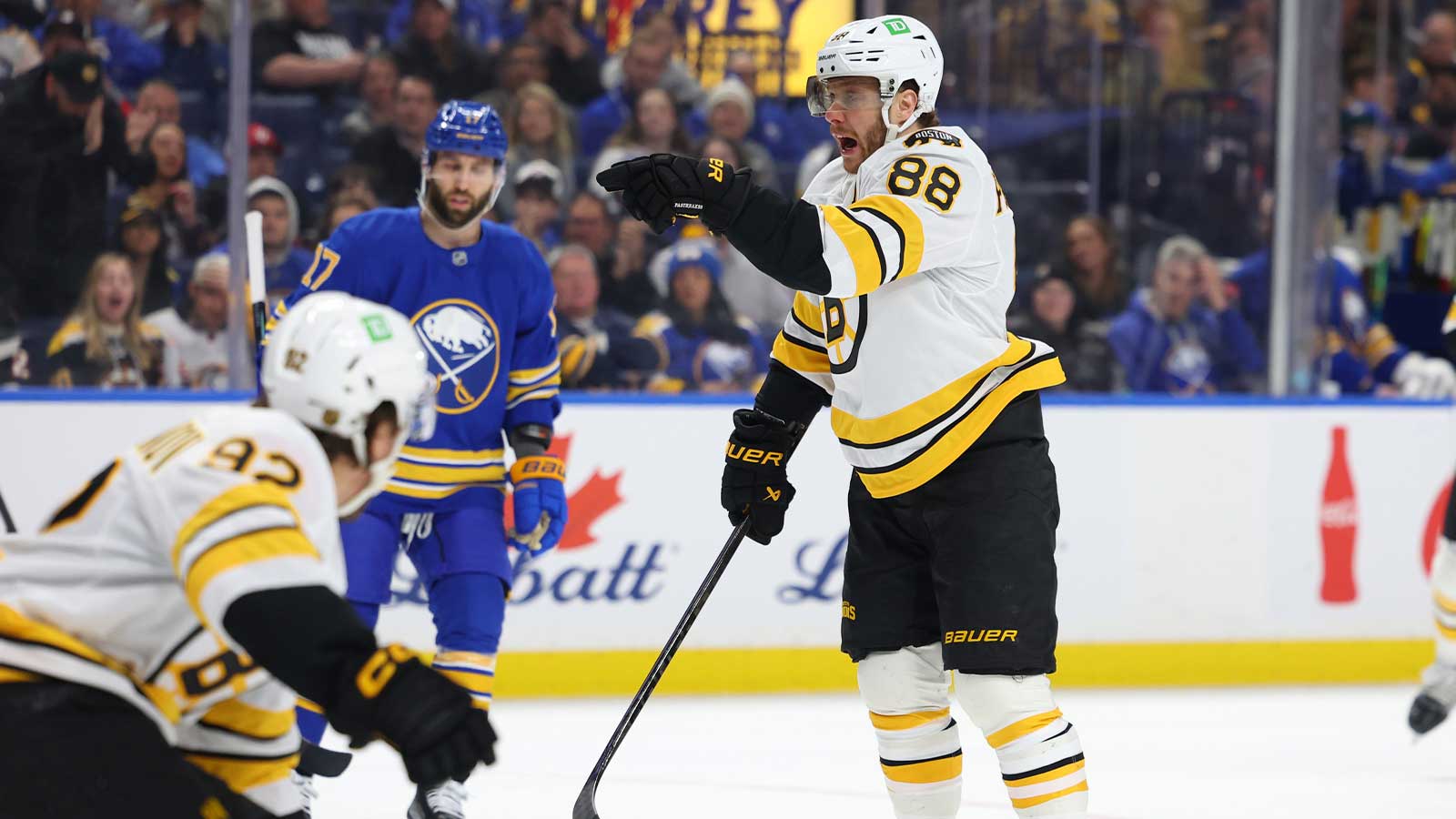 Bruins star David Pastrnak gets real on Stanley Cup chances after win at Sabres