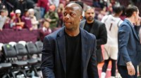 Boston College Eagles head coach Earl Grant walks off the court after a game against the Virginia Tech Hokies at Cassell Coliseum.
